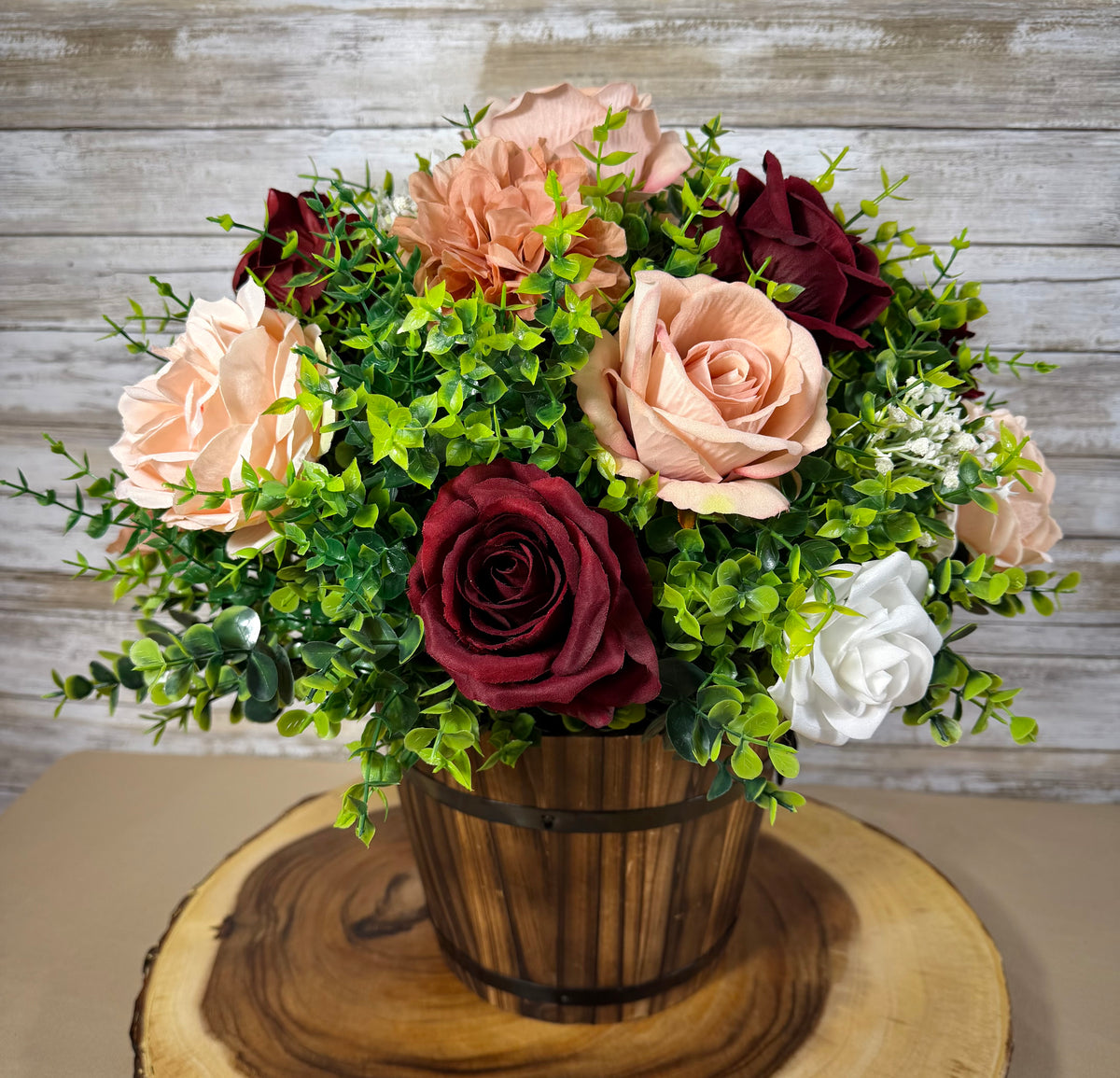 Large Handmade Artificial Floral Arrangement – Statement Home Decor