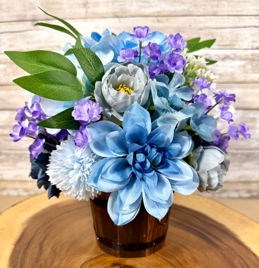Handmade Artificial Floral Arrangement – Rustic Fall & Everyday Home Decor