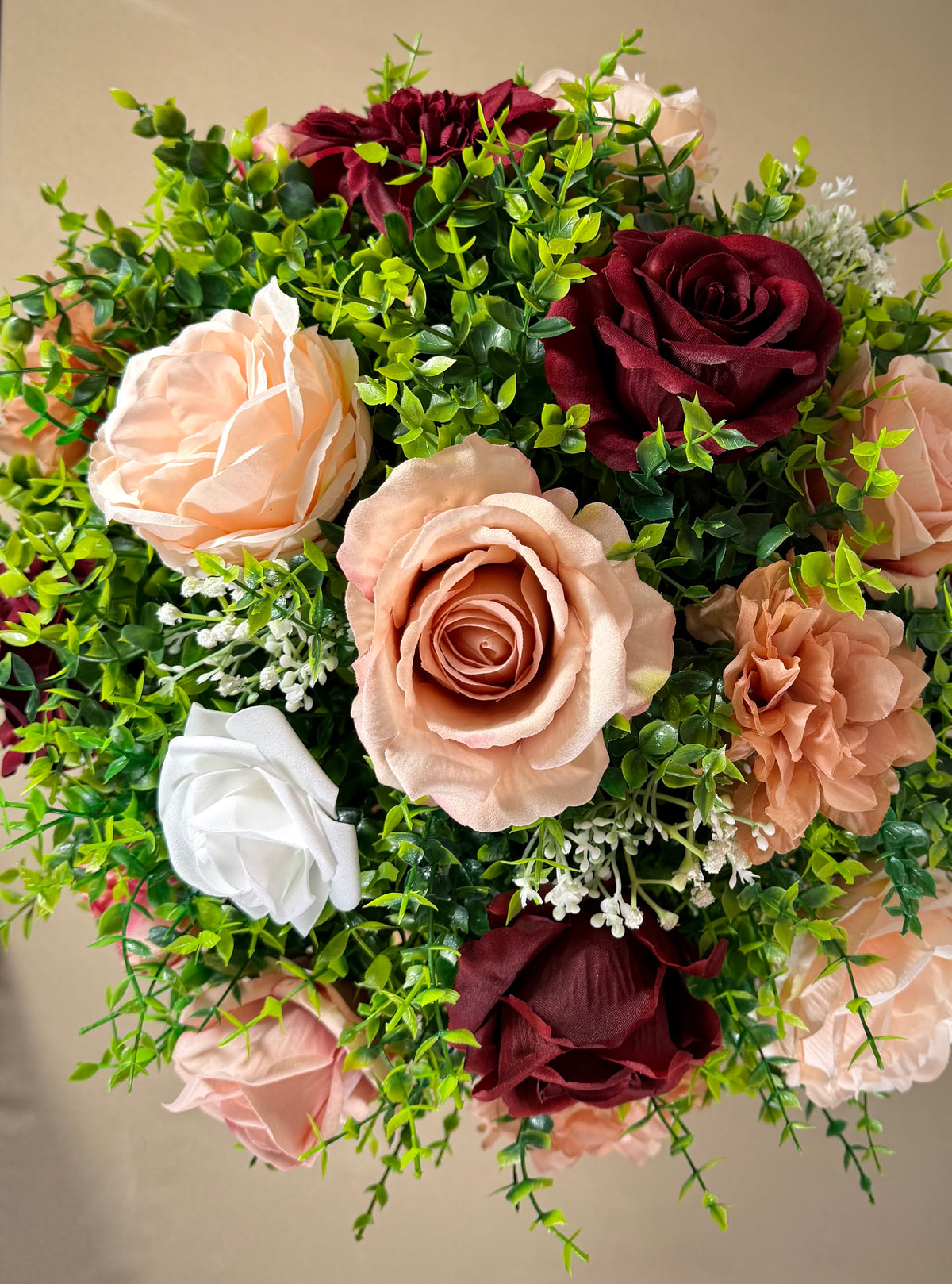 Large Handmade Artificial Floral Arrangement – Statement Home Decor