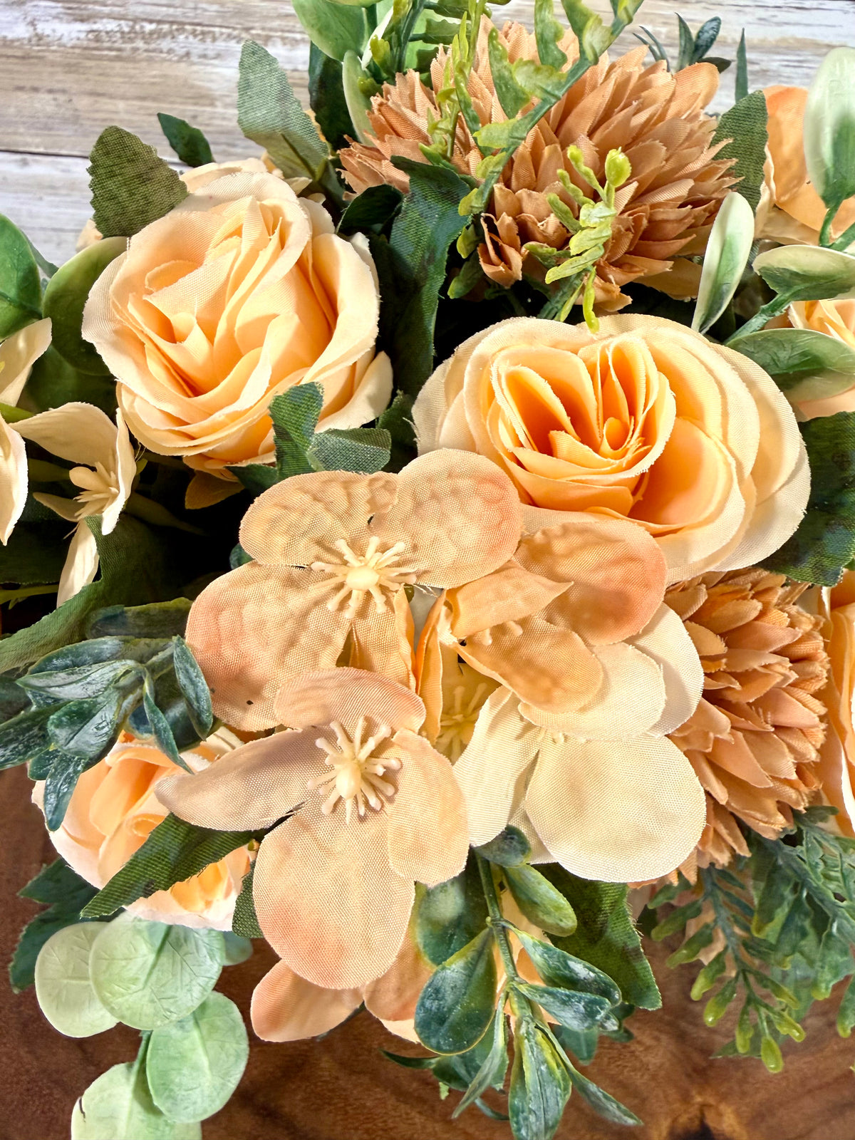 Handmade Artificial Floral Arrangement – Small Tabletop Flower Decor