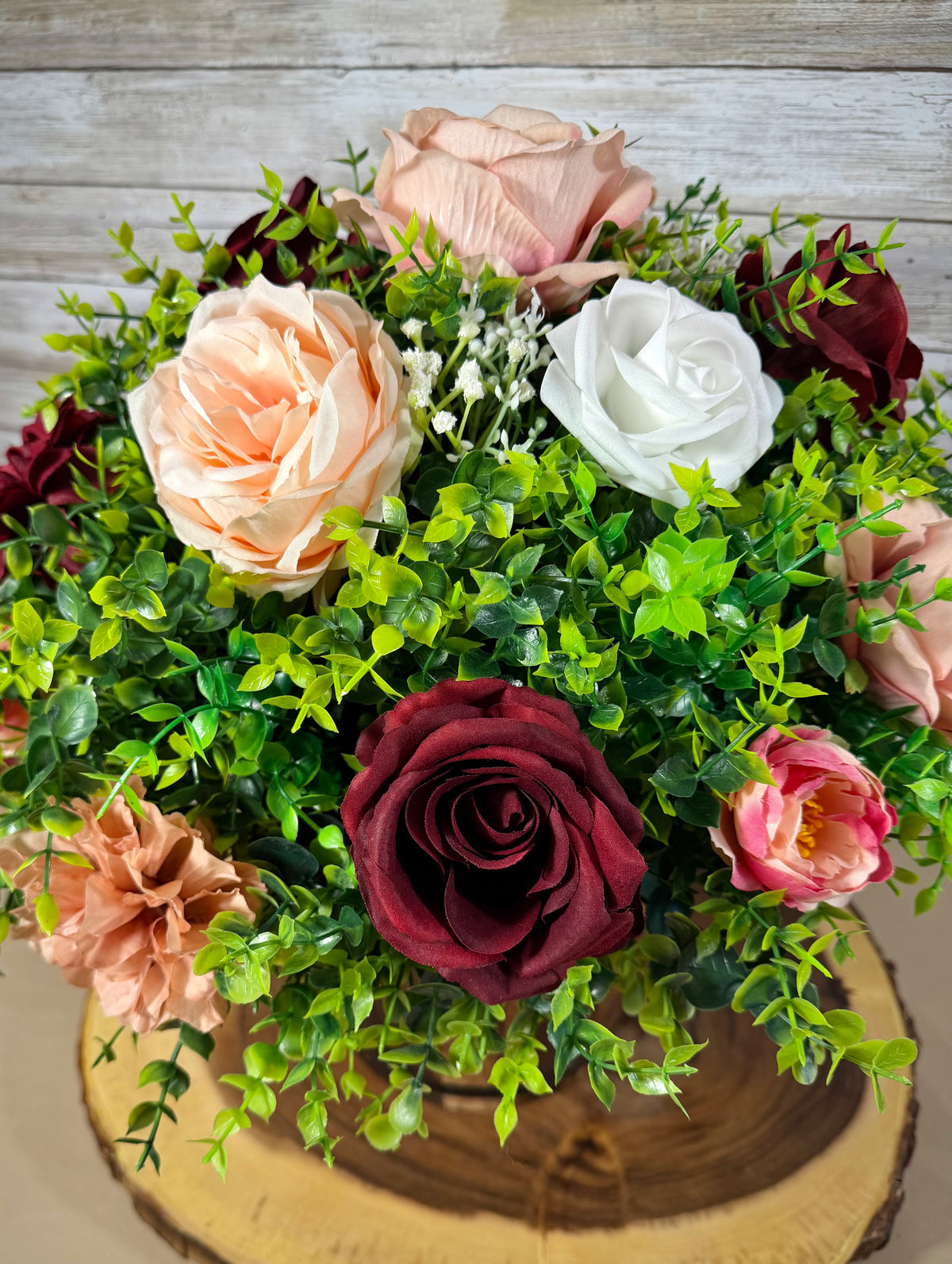 Large Handmade Artificial Floral Arrangement – Statement Home Decor