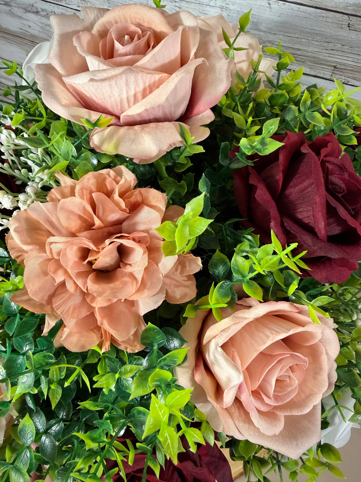 Large Handmade Artificial Floral Arrangement – Statement Home Decor