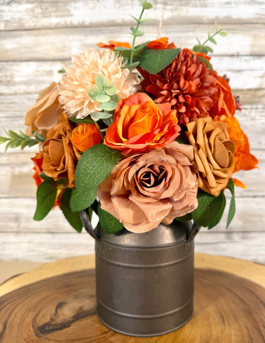 Handmade Artificial Floral Arrangement – Medium Tabletop Home Decor