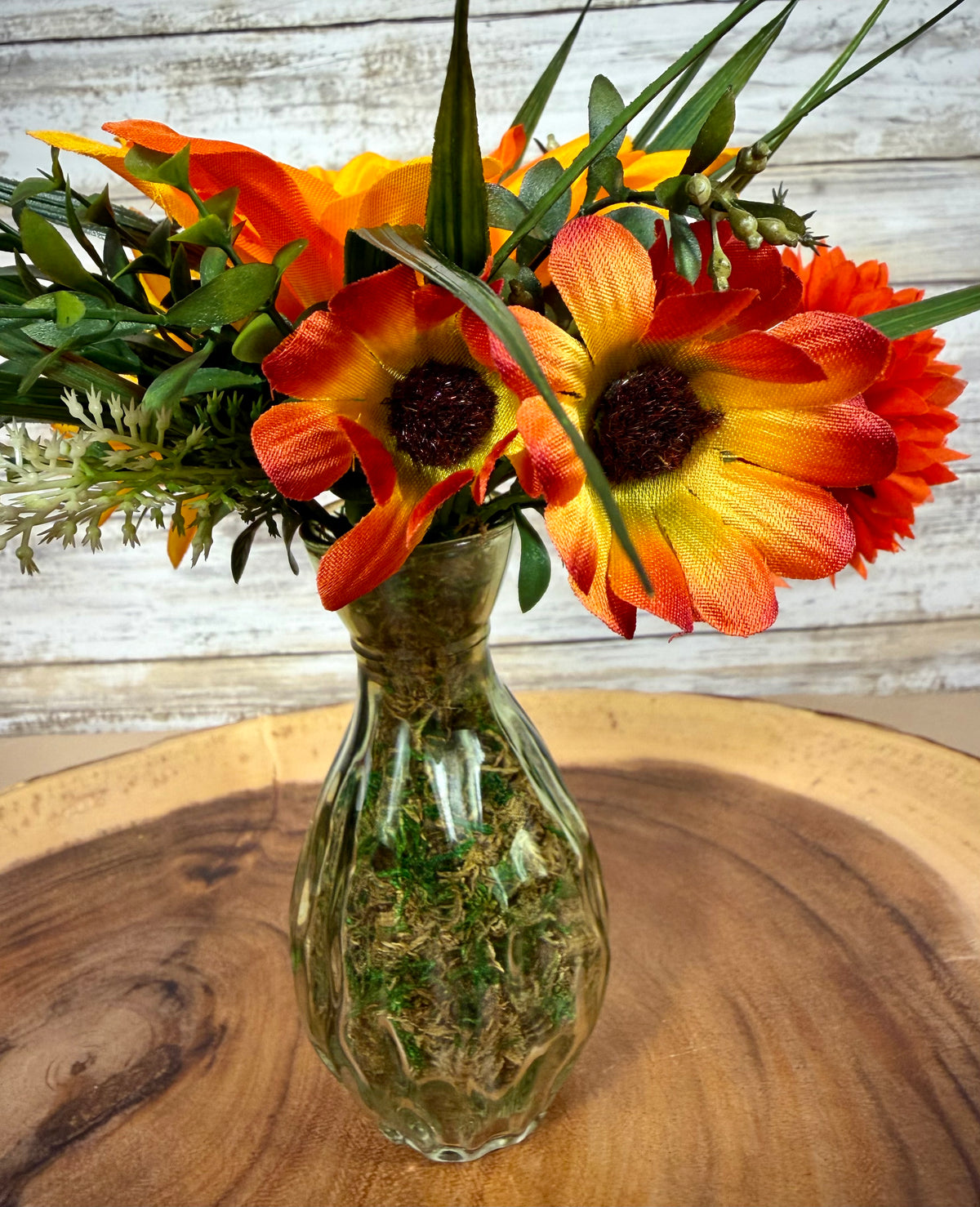 Small Fall Floral Arrangement | Golden Yellow & Orange Flowers