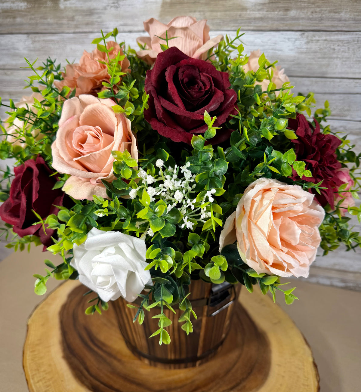 Large Handmade Artificial Floral Arrangement – Statement Home Decor