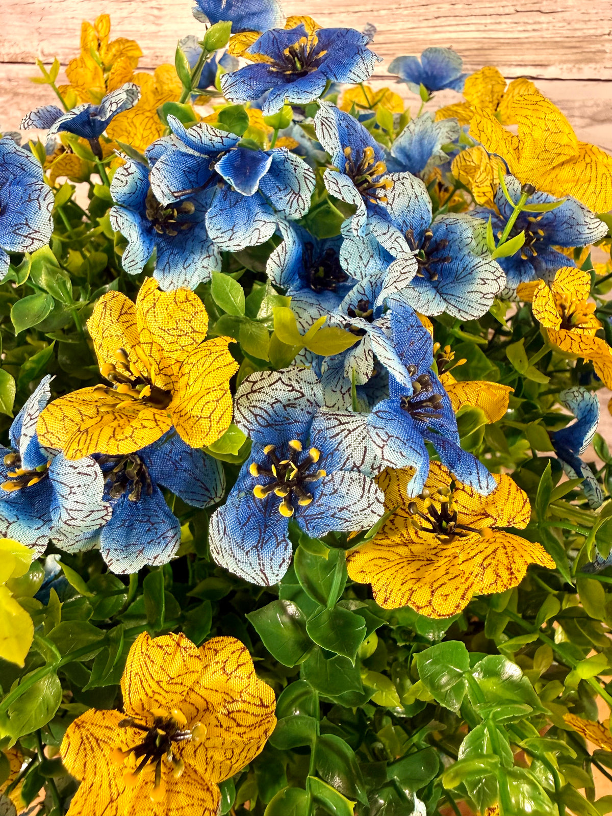 Handmade Floral Arrangement – Rustic Faux Flower Centerpiece
