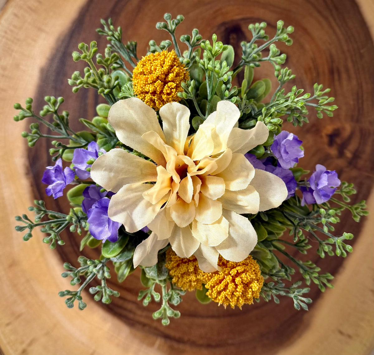 Small Fall Pumpkin Floral Arrangement – Autumn Flowers & Greenery